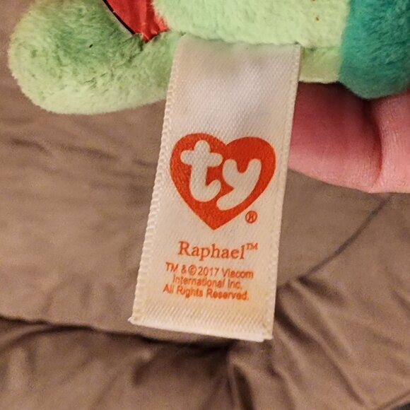 Ty "Raphael" Teenage Mutant Ninja Turltes Beanie Baby - Picture 5 of 9